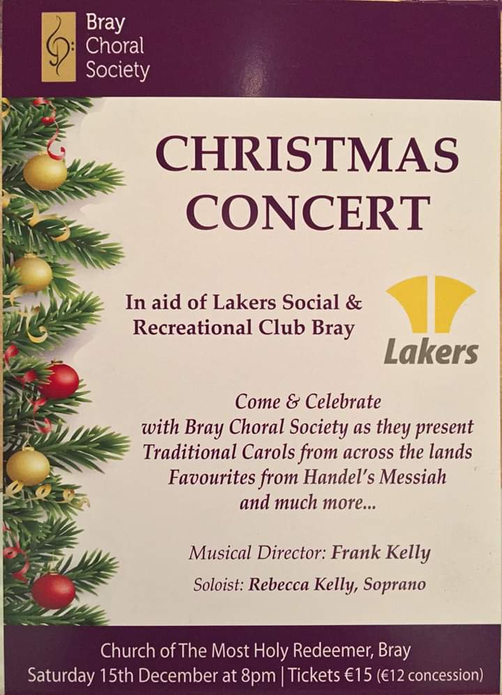 Bray Choral Society Christmas Concert 2018 Poster