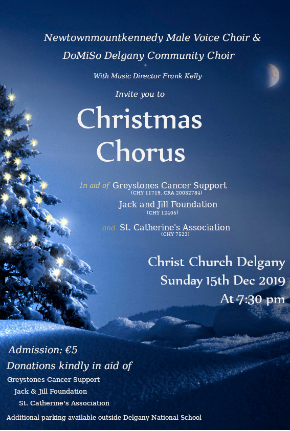 Newtown Male Voice Choir and Do-Mi-So Ladies Choir Christmas Concert 2019 Poster