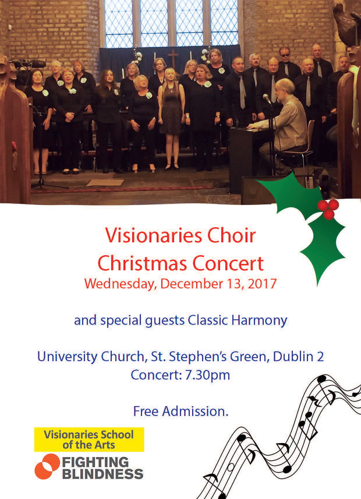 Visionaries Choir Christmas 2017 Poster