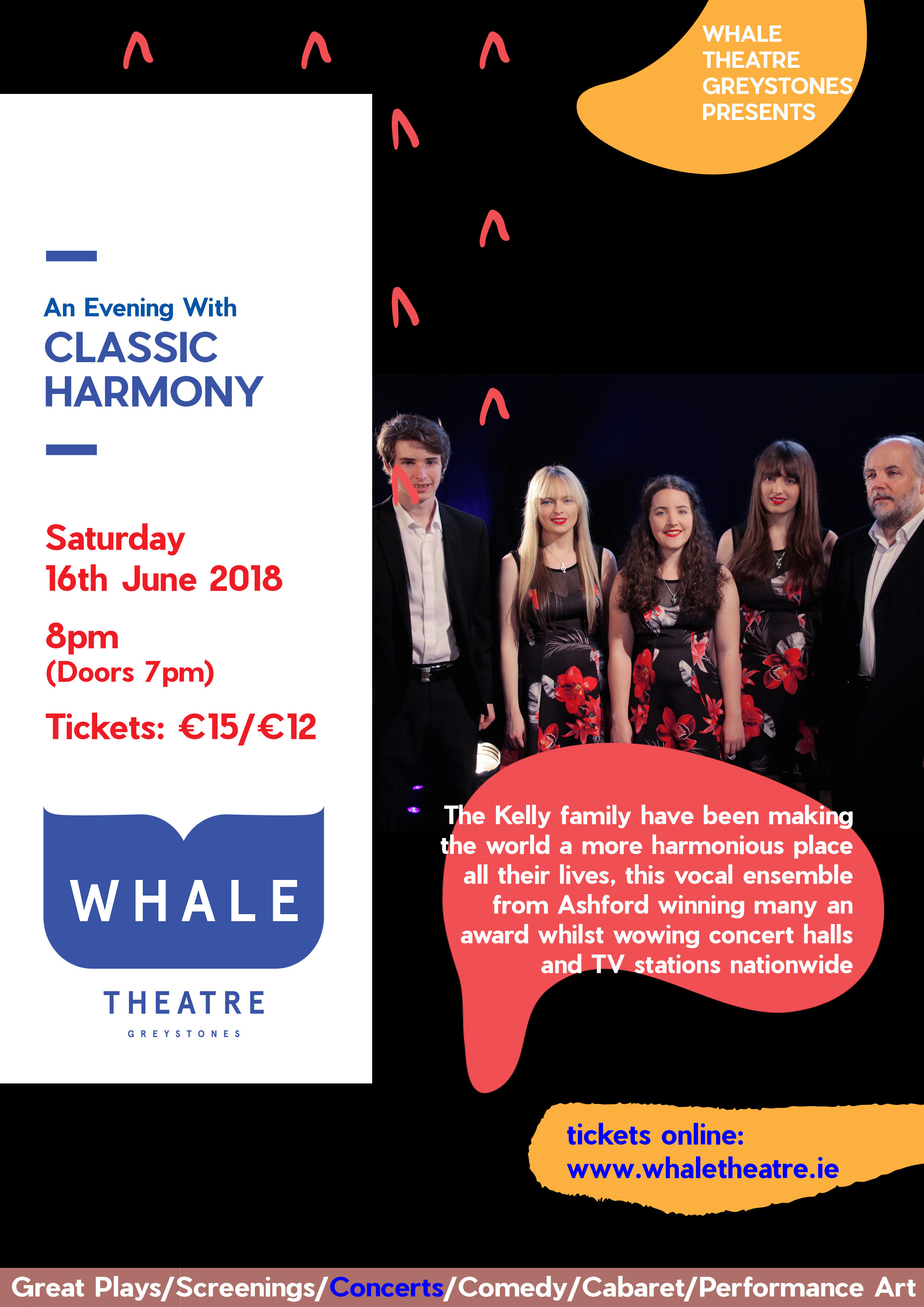 Classic Harmony Whale Theatre Poster