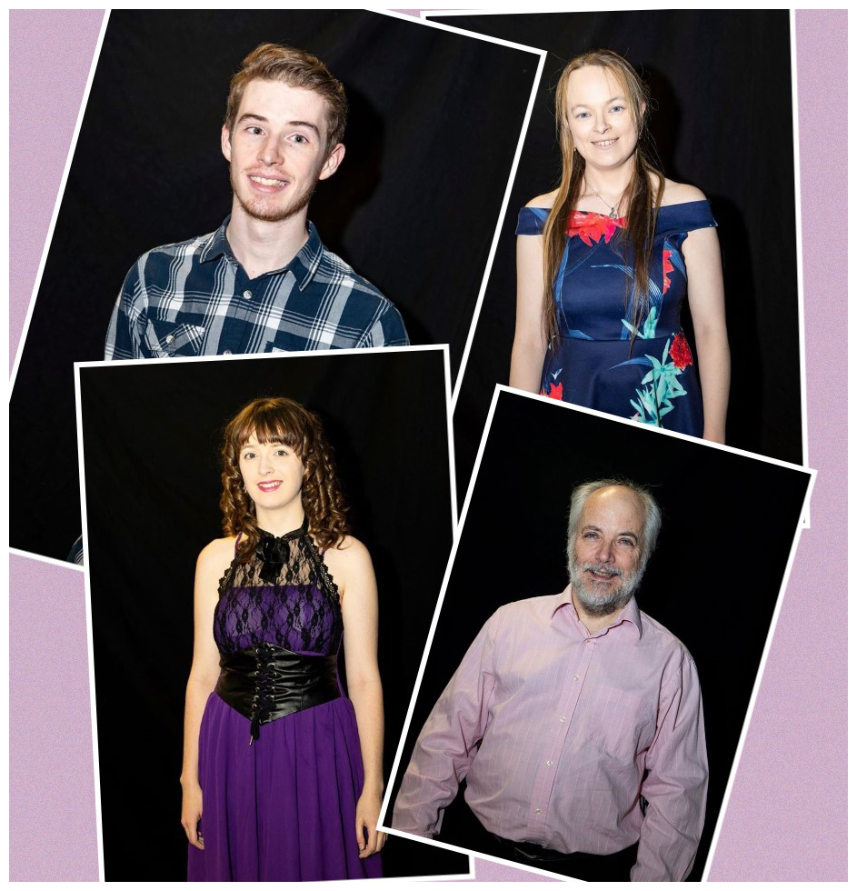 Frank, John, Emily and Rebecca Kelly taking part in the Vision Symphony at the Gór Theatre in Ennis